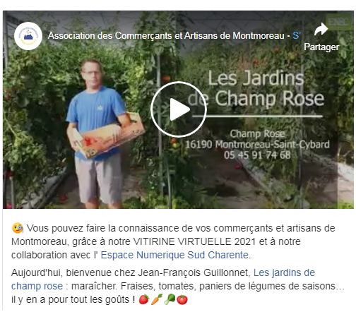 Video facebook commercant montmoreau